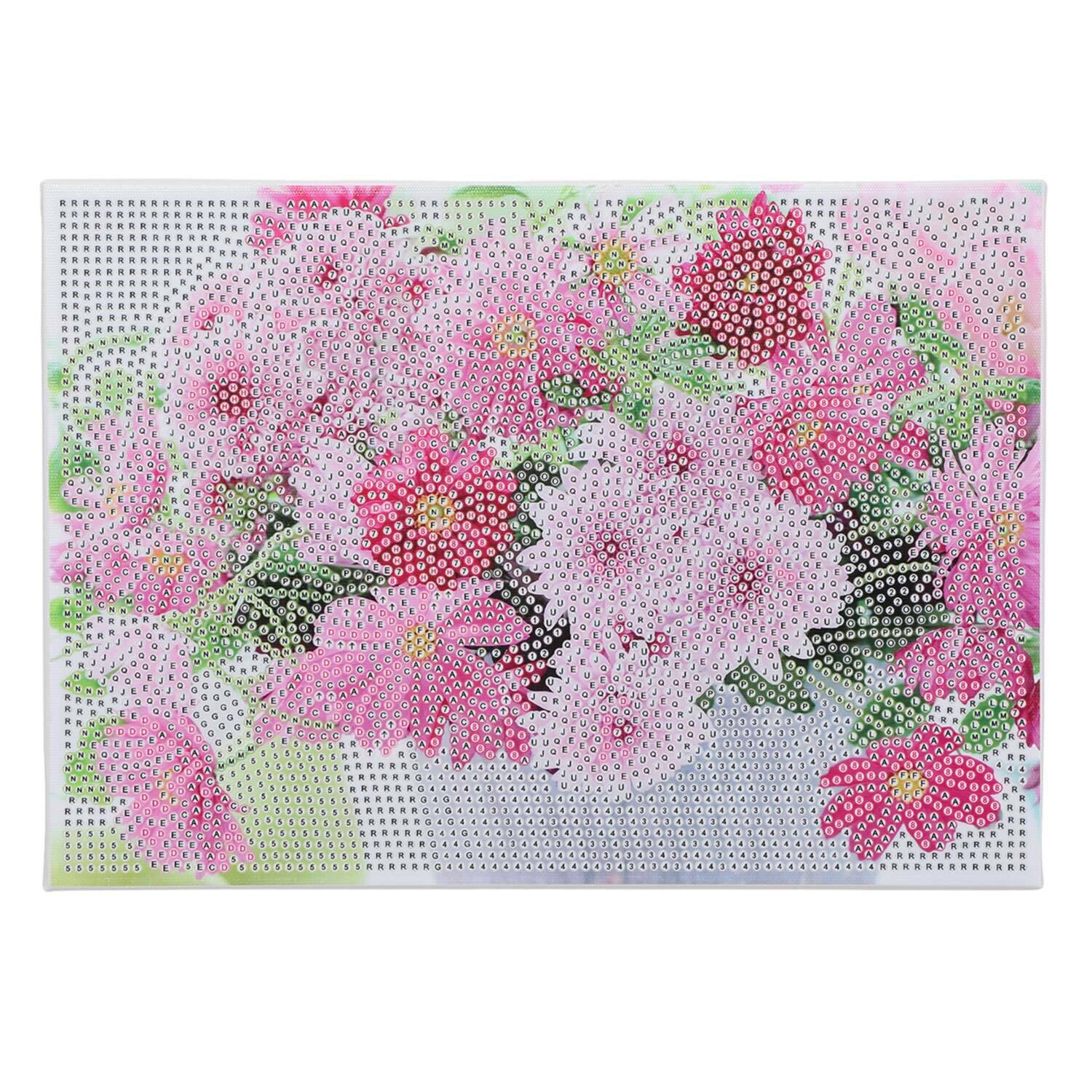 楽しみながら 頭の体操＆達成感を！ ダイヤモンドフィックス 煌めくキャンバスアート コレクション頒布会 “百花繚乱” ＜全４回＞