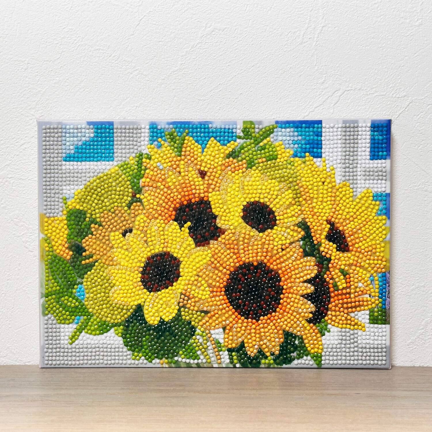 楽しみながら 頭の体操＆達成感を！ ダイヤモンドフィックス 煌めくキャンバスアート コレクション頒布会 “百花繚乱” ＜全４回＞