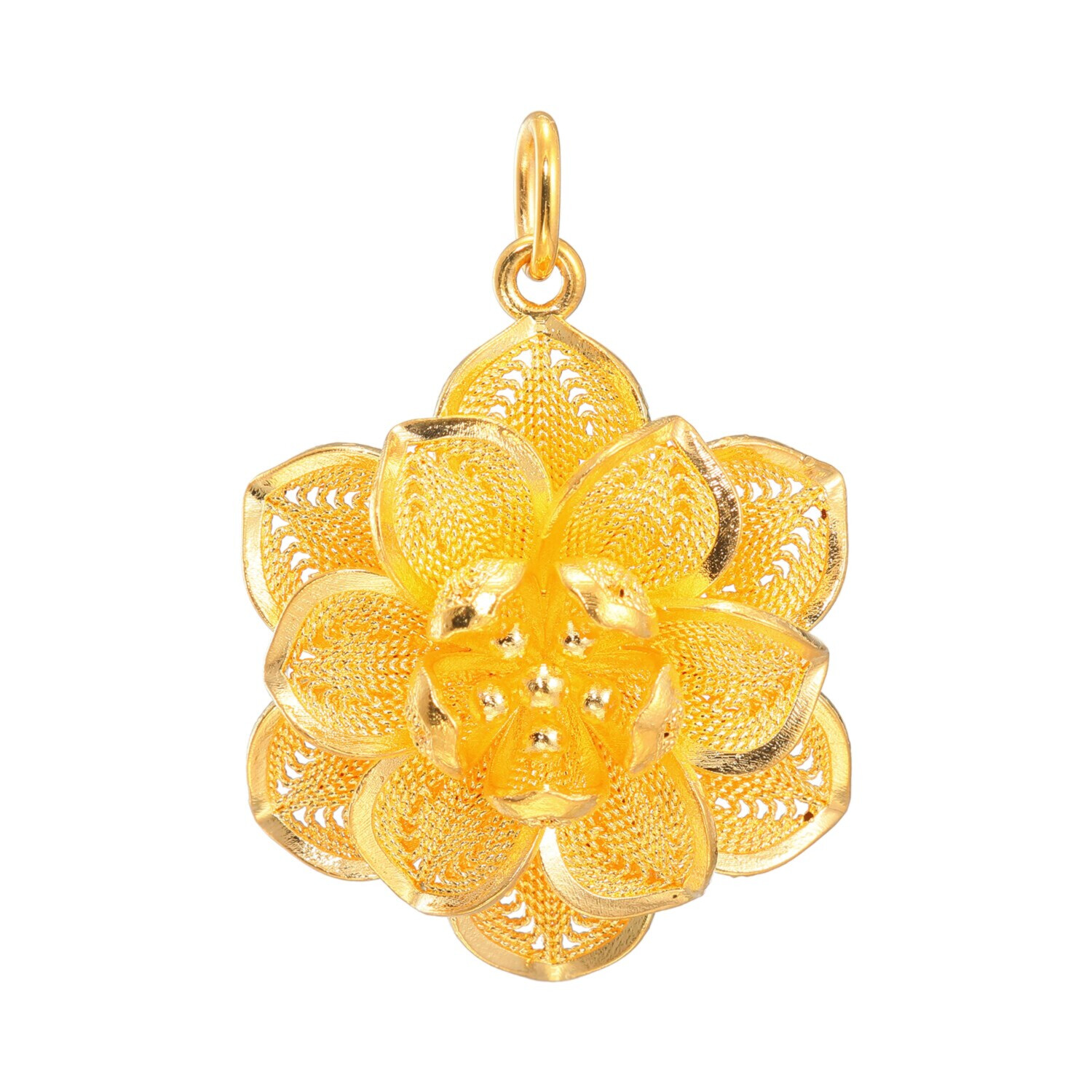 プリメンタ 純金 スタニングフラワー ペンダントトップ