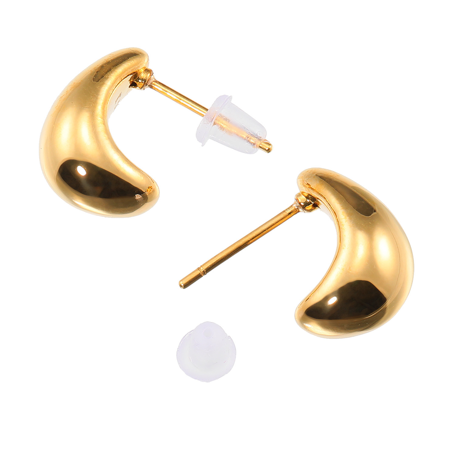 プリメンタ 純金 クレイドルシェイプ ピアス