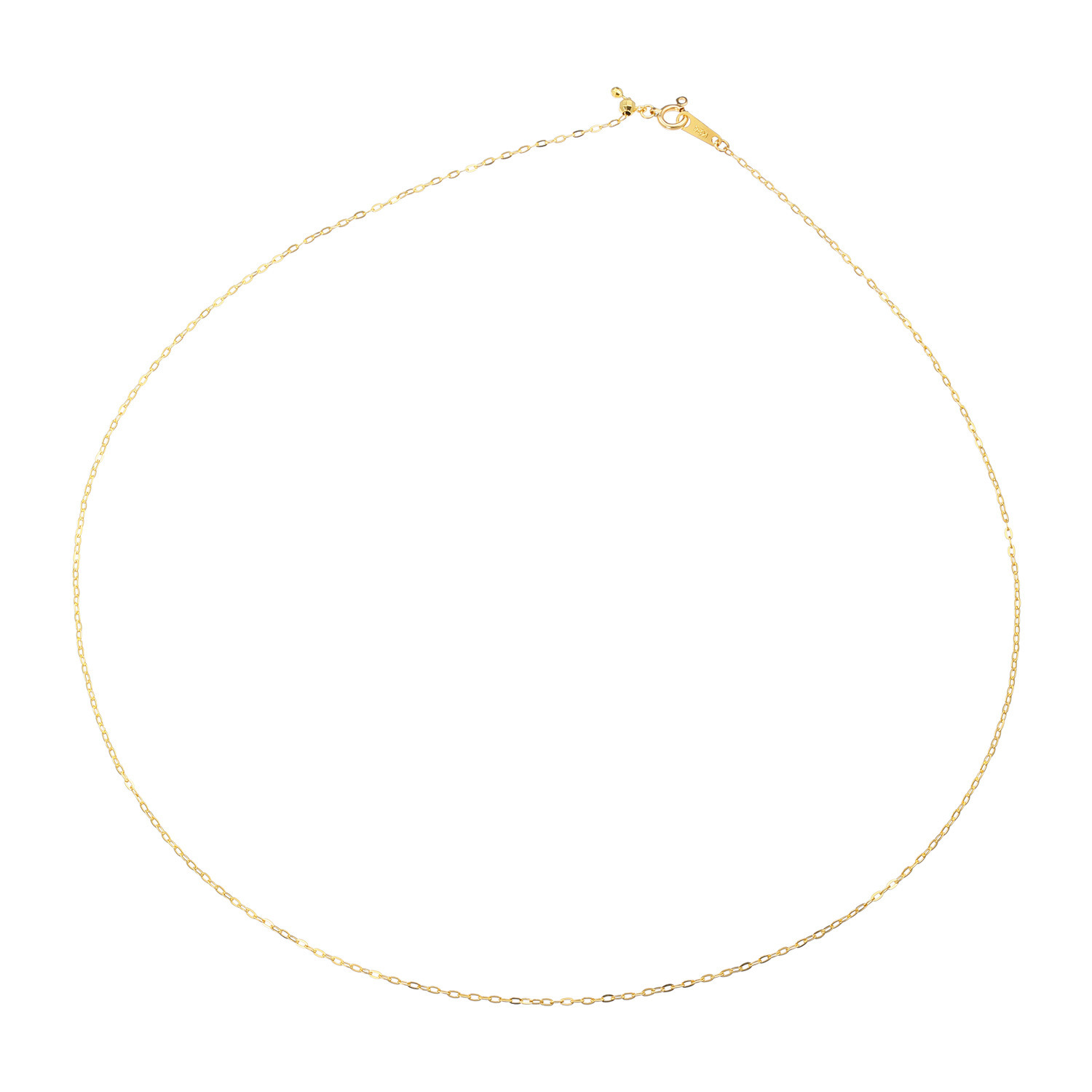 プリメンタ 純金 ブライトケーブルチェーン ネックレス