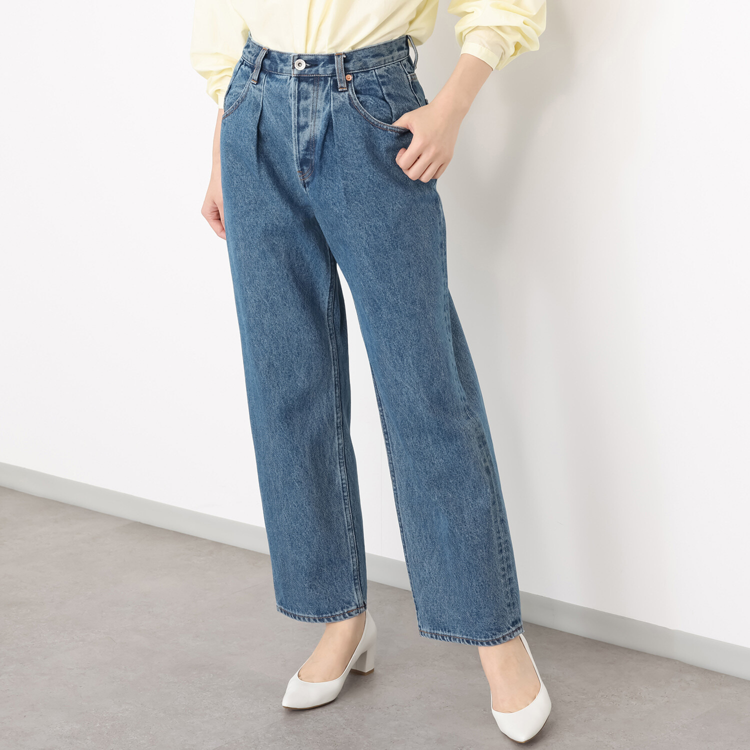 ピカデリー バルーンクロップト デニムパンツ