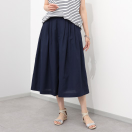 ウタオ 防シワ 麻調さらさらパンツ