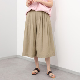 ウタオ 防シワ 麻調さらさらパンツ