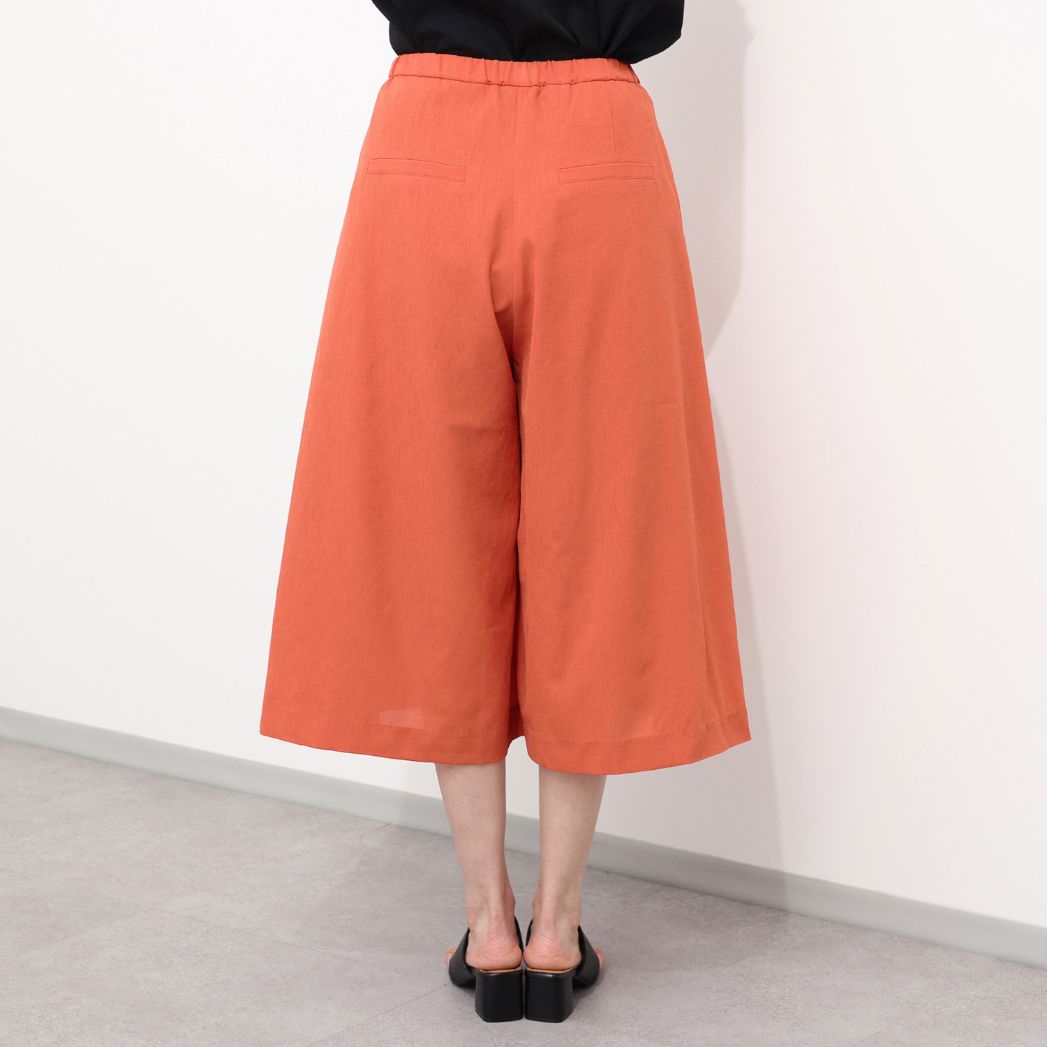ウタオ 防シワ 麻調さらさらパンツ