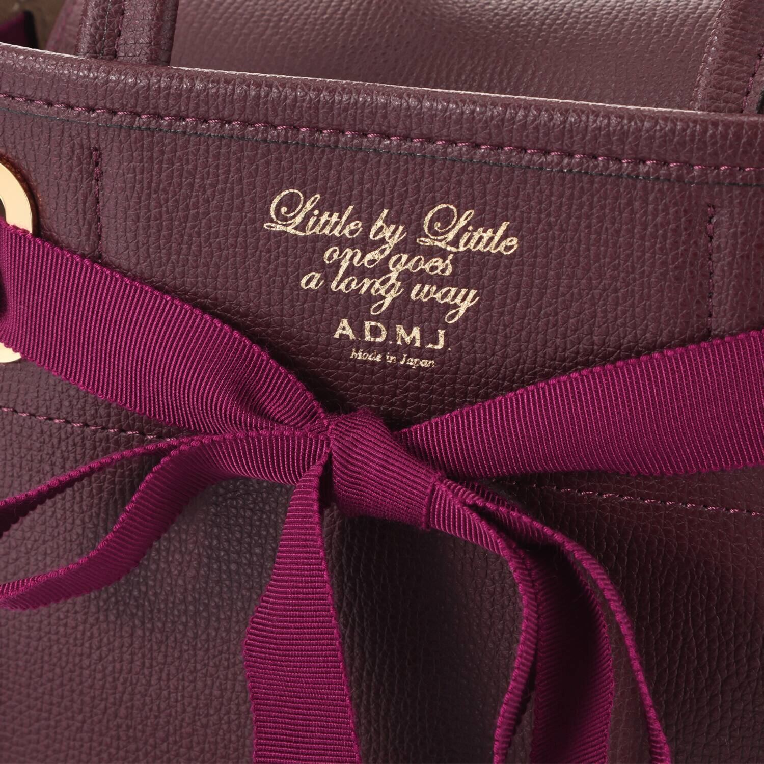 エーディーエムジェイ はっ水 イタリアンレザー コンクルージョン トートバッグ