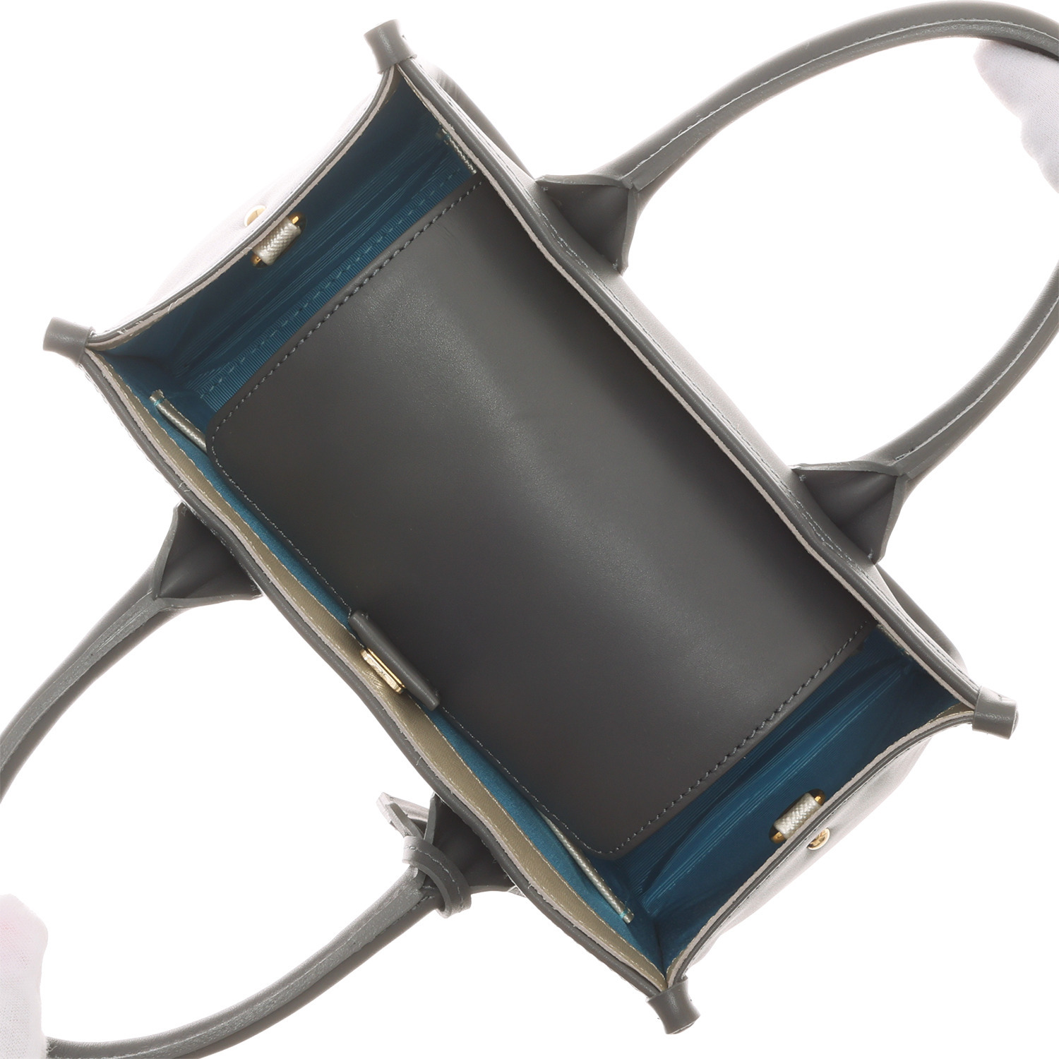 エーディーエムジェイ イタリアンカーフレザー ２ウェイトートバッグ