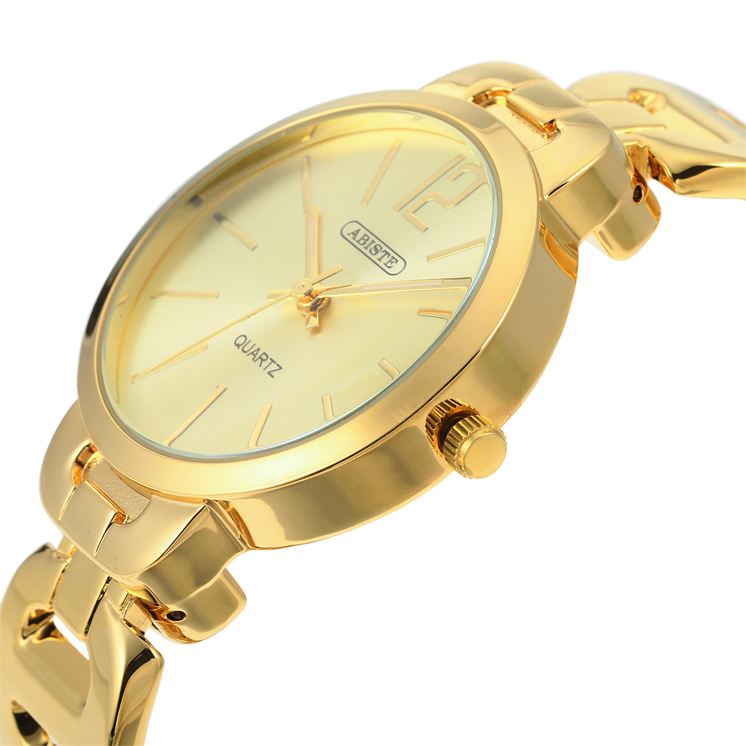 アビステ ウォッチ＆アクセサリーズ ラウンドフェイス バングルウォッチ＆ ブレスレットセット