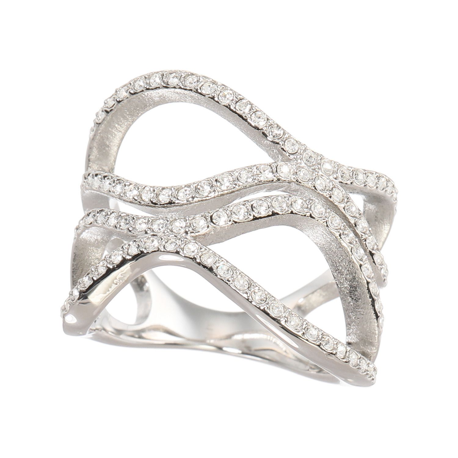 アビステ ウォッチ＆アクセサリーズ ステンレス ウェーブデザインリング