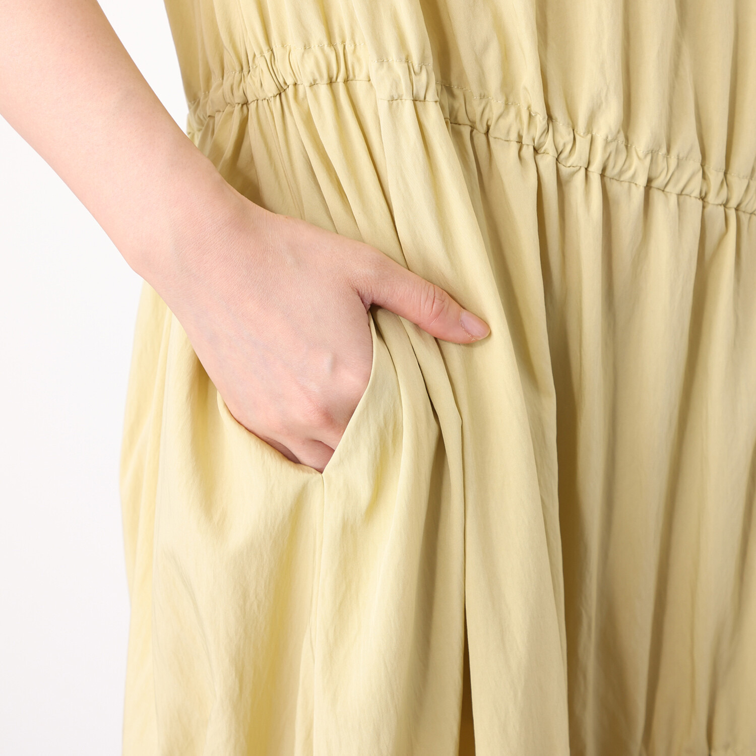 フーア フレキシブルギャザー ロングワンピース