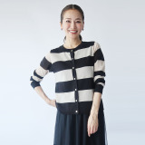 フーア リネンライク ニットカーディガン