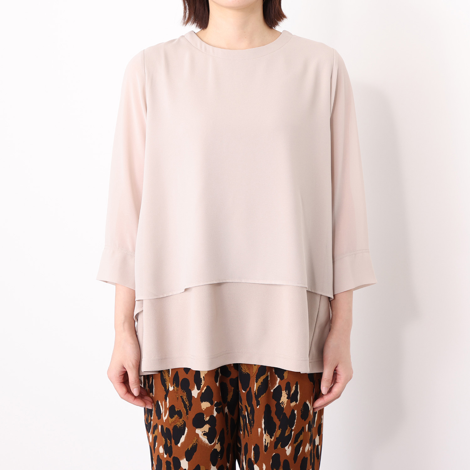 フーア シアーレイヤード フレアーライン プルオーバー