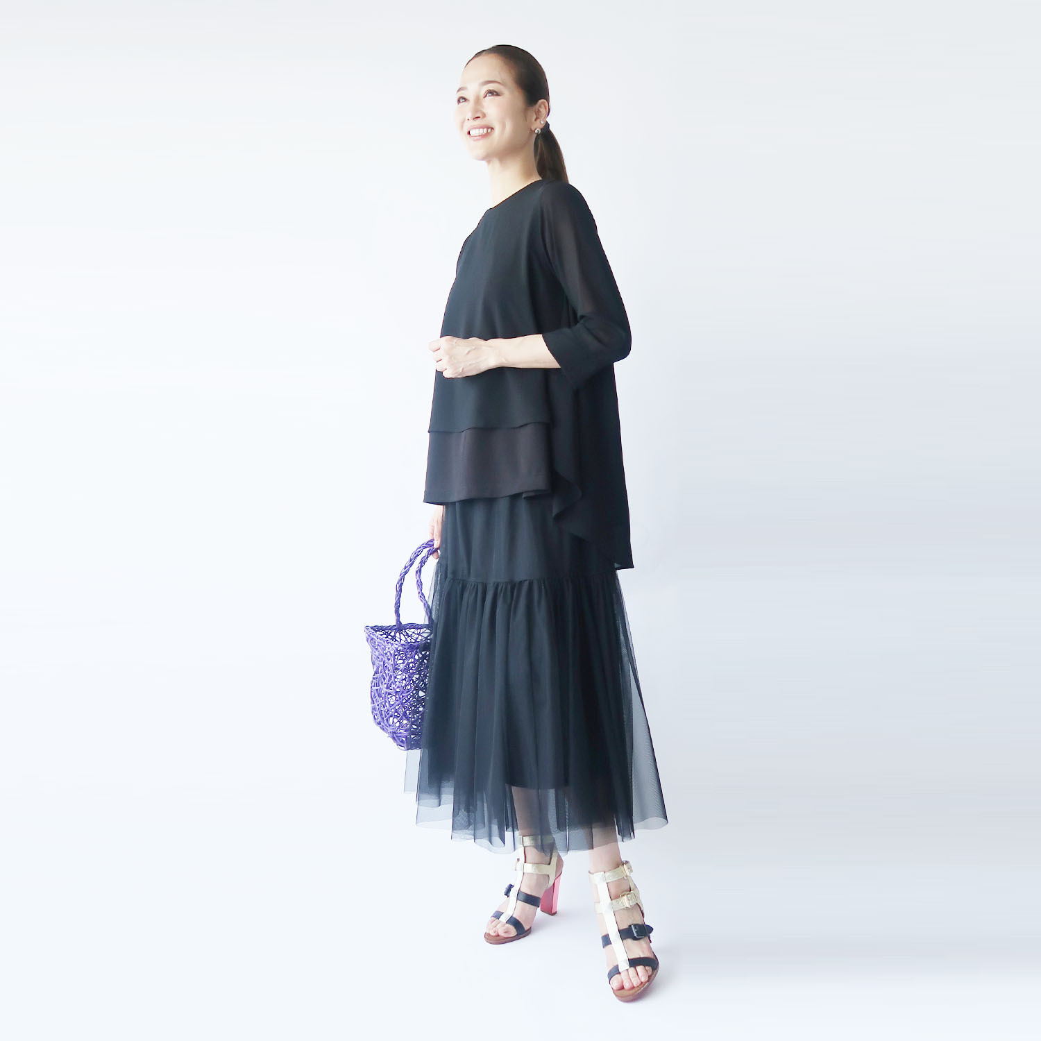 フーア シアーレイヤード フレアーライン プルオーバー