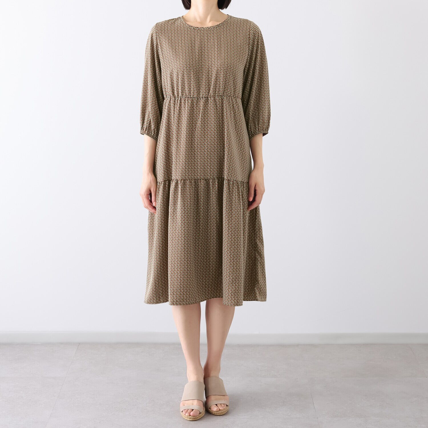 ダジュール ティアードデザイン ワンピース