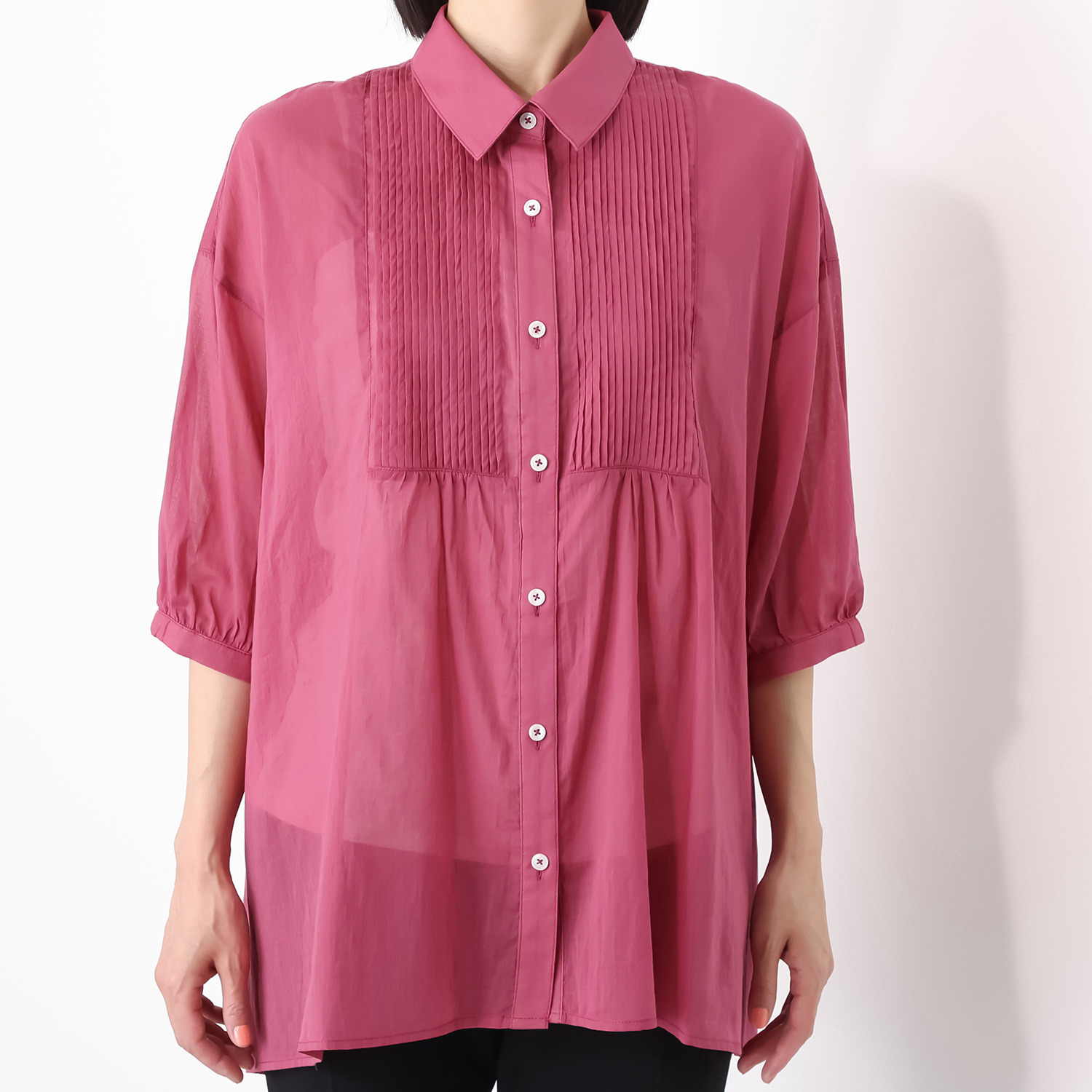 ダジュール ピンタックデザイン ブラウス