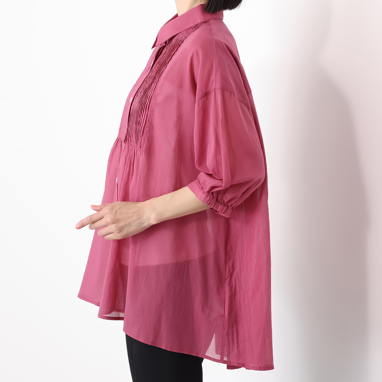 ダジュール ピンタックデザイン ブラウス