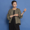ヤエアジュテ ほんのりシアーで品良く コットンで爽快にまとう 大人のモードブルゾン