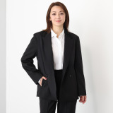 カオルヨネヤマ リボン刺しゅうアクセント ジャケット