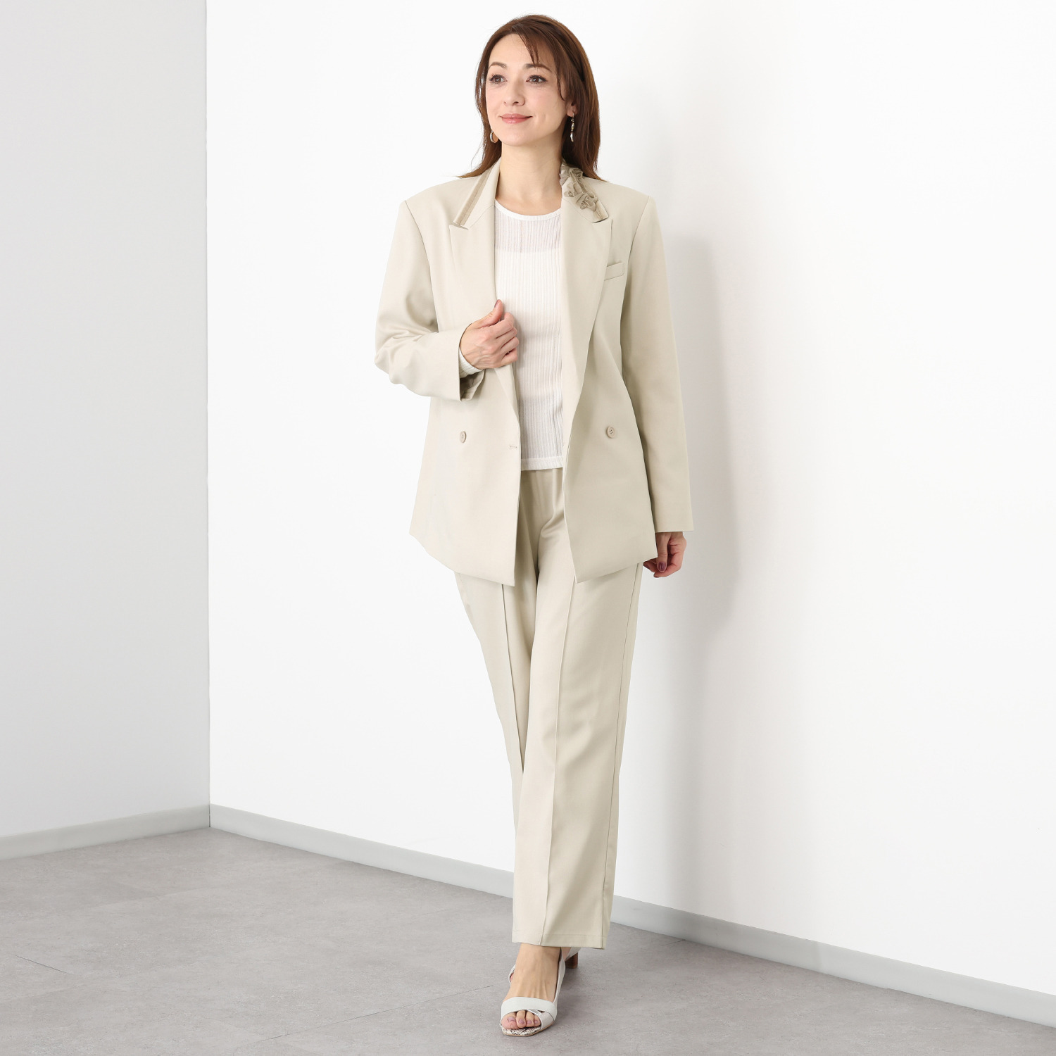 カオル　ヨネヤマ　＆　Ｋ リボン刺しゅうアクセント ジャケット