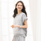 メゾン馬里邑 接触冷感 花柄チュールレース切...