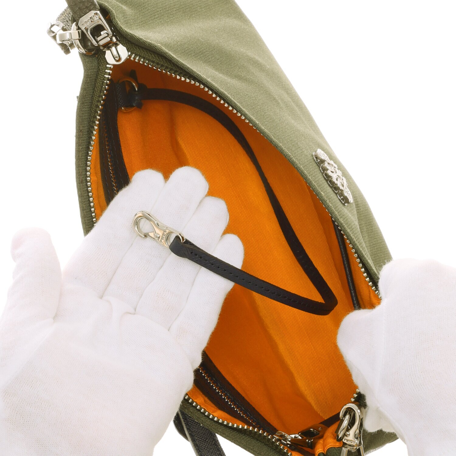 エーディーエムジェイ はっ水 ナイロンリュクス アールデコモティーフ ショルダーバッグ