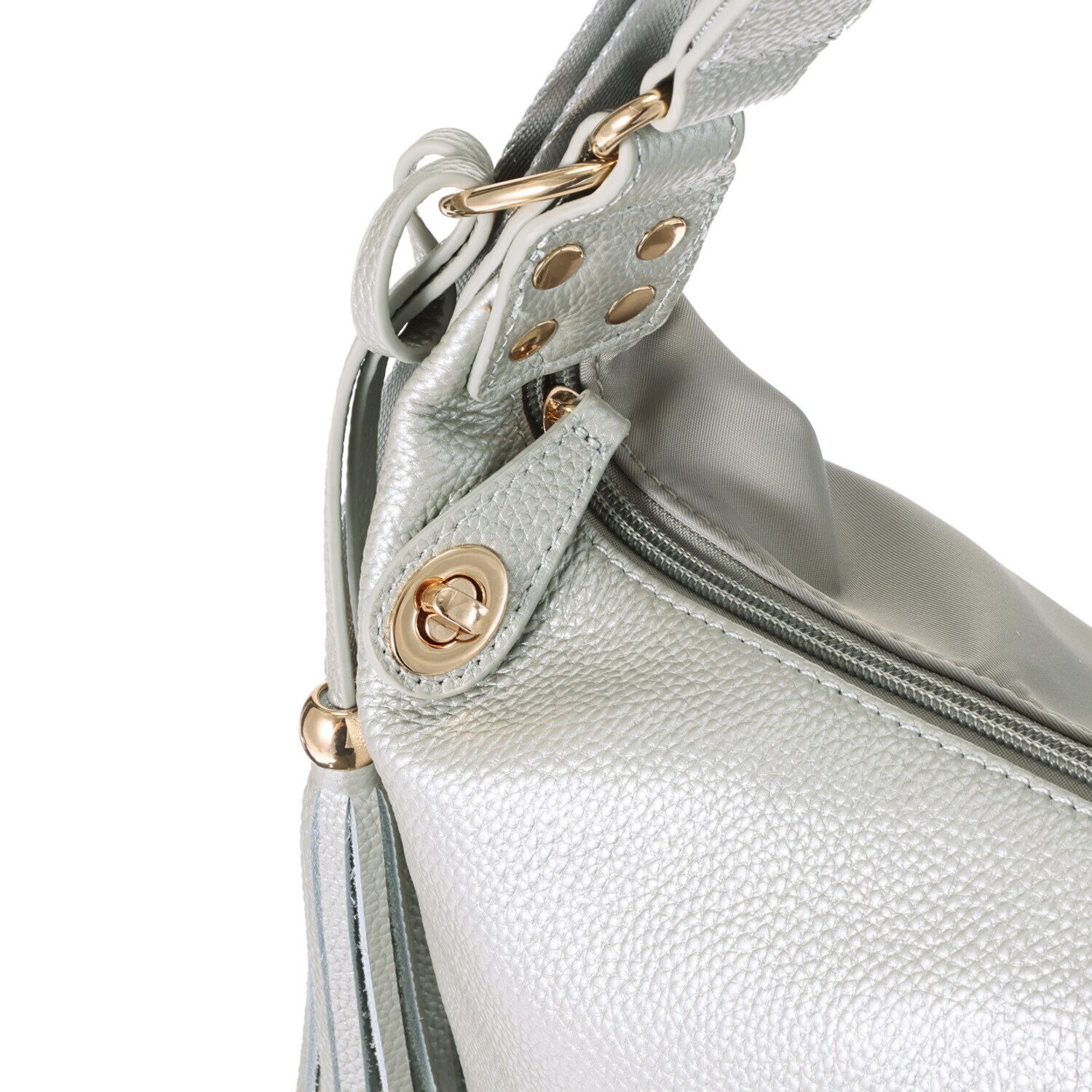 プラスステラ 牛革＆はっ水素材 前後どちらでも使える！ ２ウェイバッグ