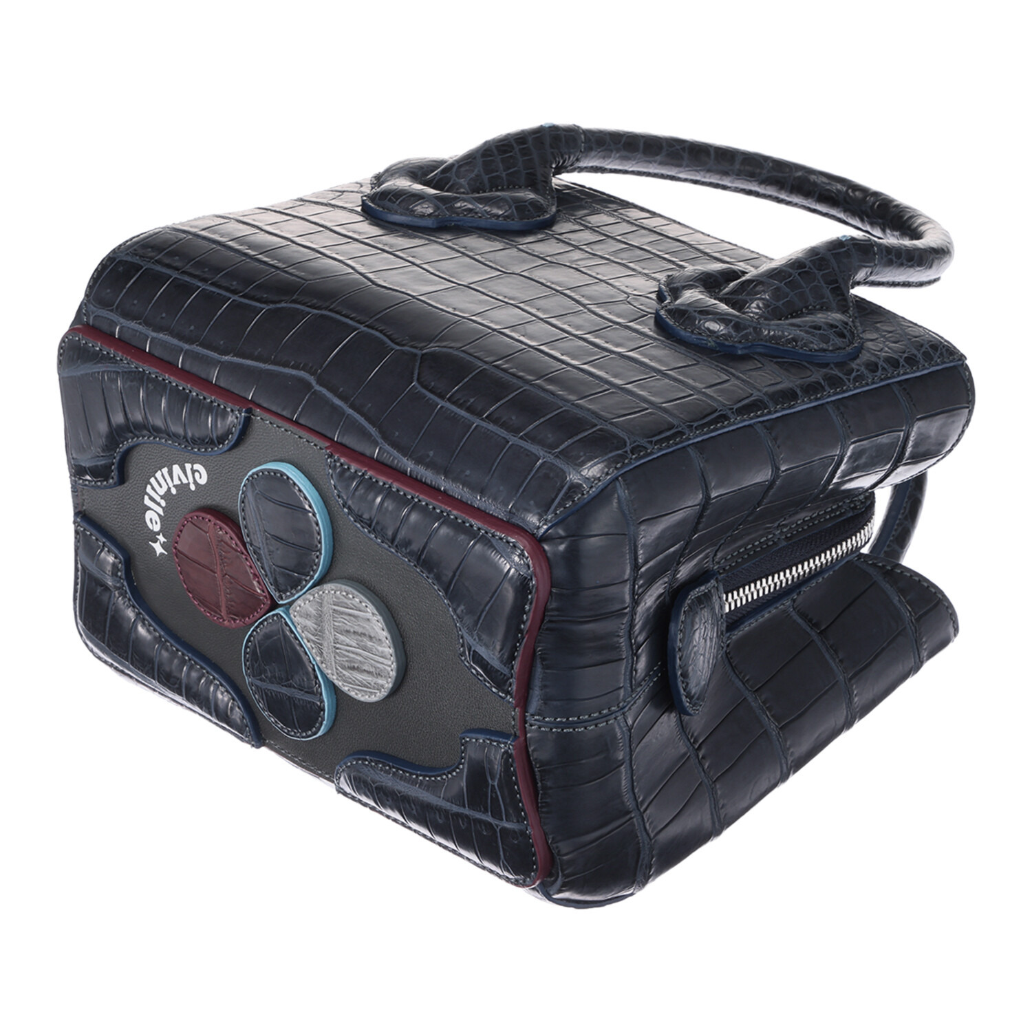 チビナイル クロコダイル ショルダーストラップ付 ハンドバッグ