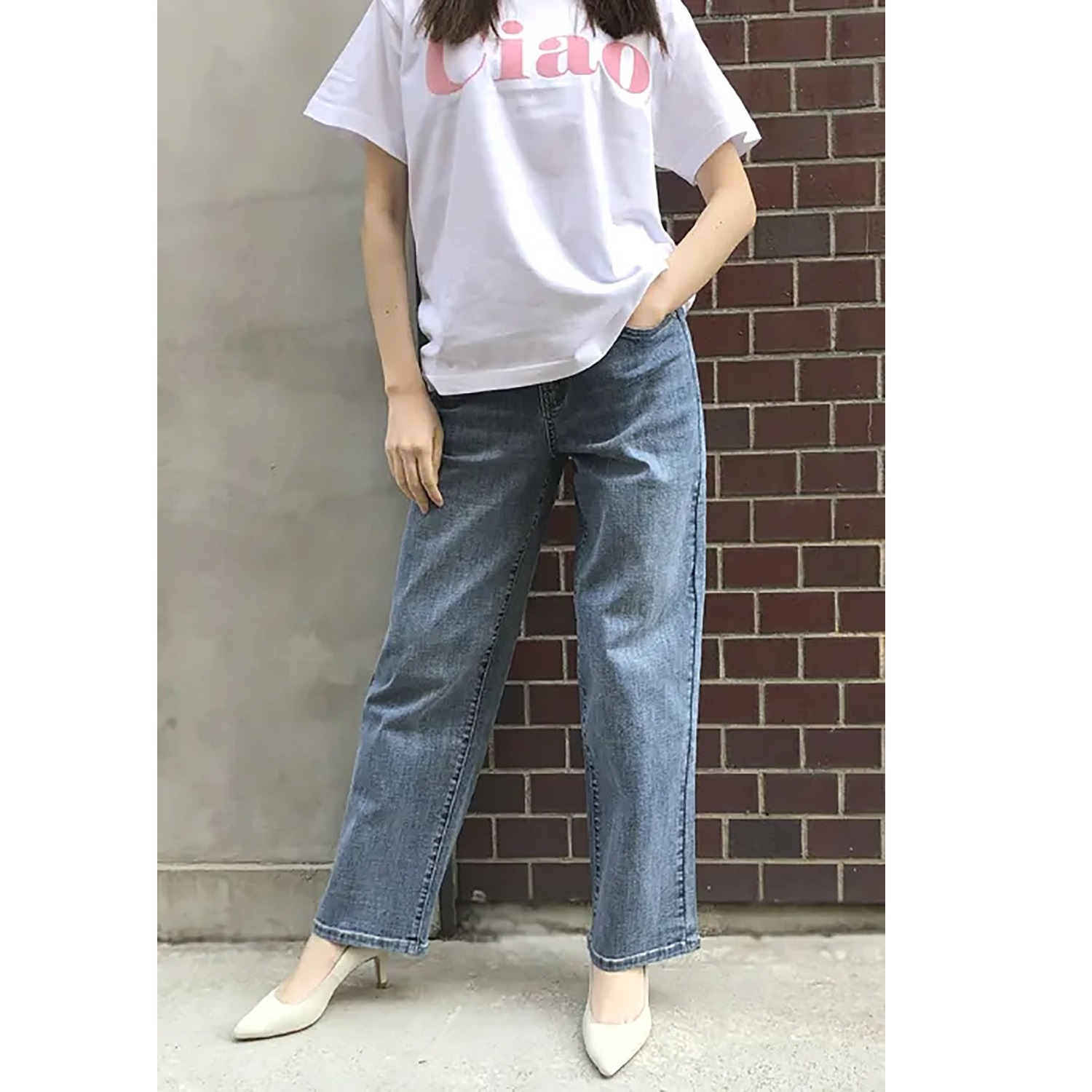 インディマーク ストレート ボーイズデニムパンツ