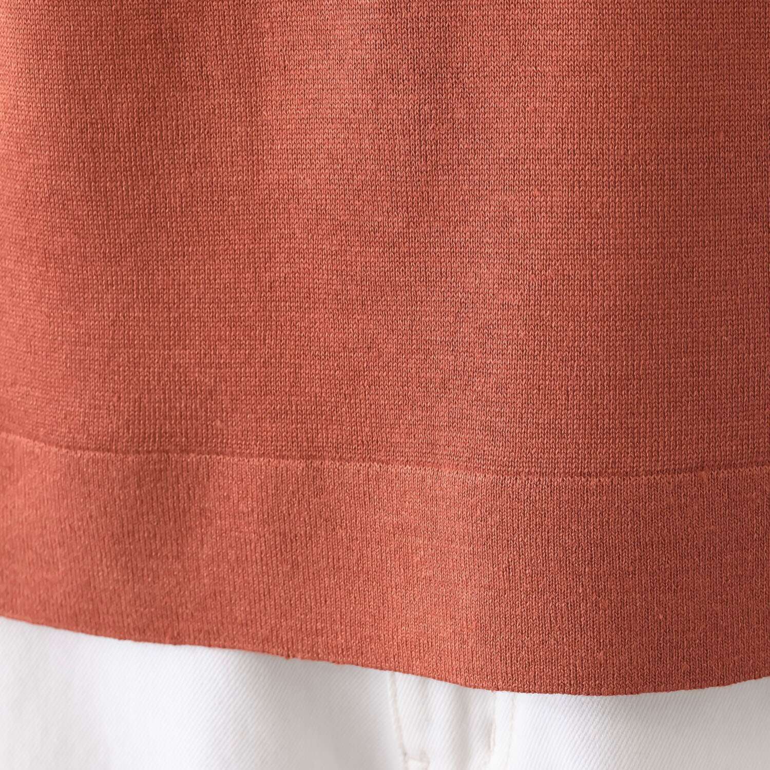 アズイズ　ビーマイセルフ バイ　ネイチャーズ リネン 布帛使い フレンチスリーブ プルオーバー