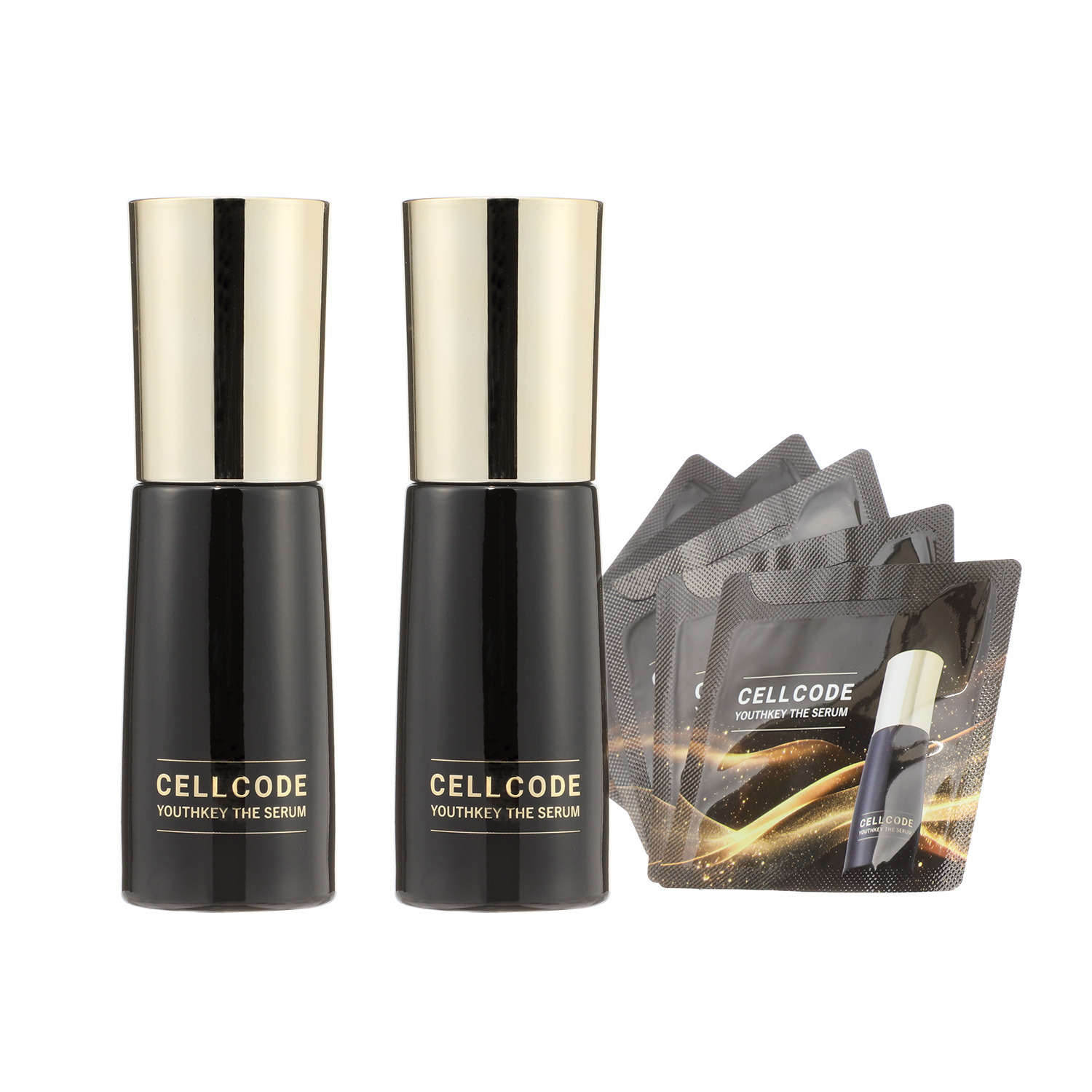 セルコード 国産独自成分 ＹＯＵＴＨ　ＫＥＹ （合成ヒト遺伝子組換 ポリペプチド−９２）配合 ハリツヤ肌へ導く美容液 ユースキー　ザ　セラム ２本増量セット
