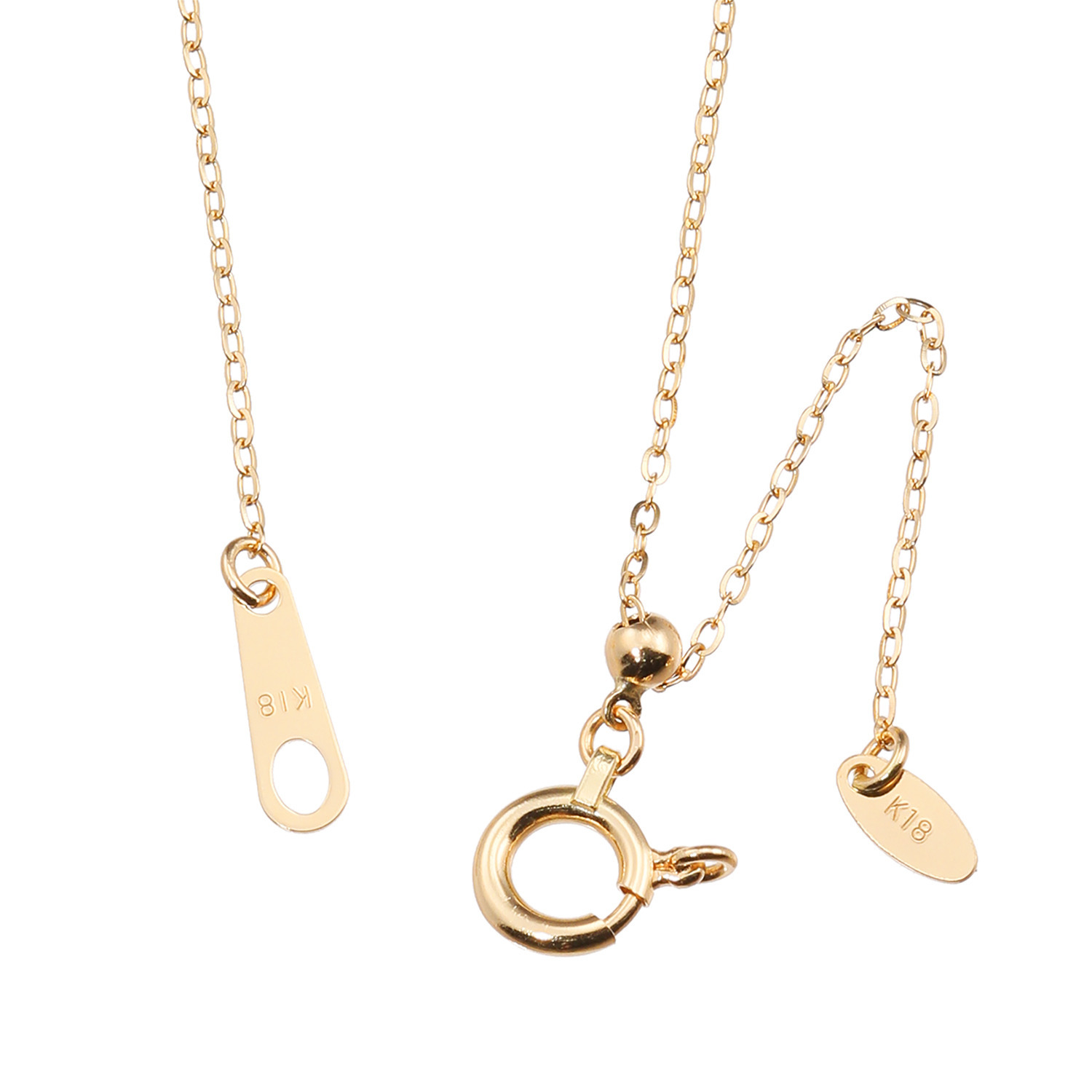 １８Ｋ ０．５カラットＵＰ ダイヤモンド 一粒ネックレス ＜鑑定書付＞