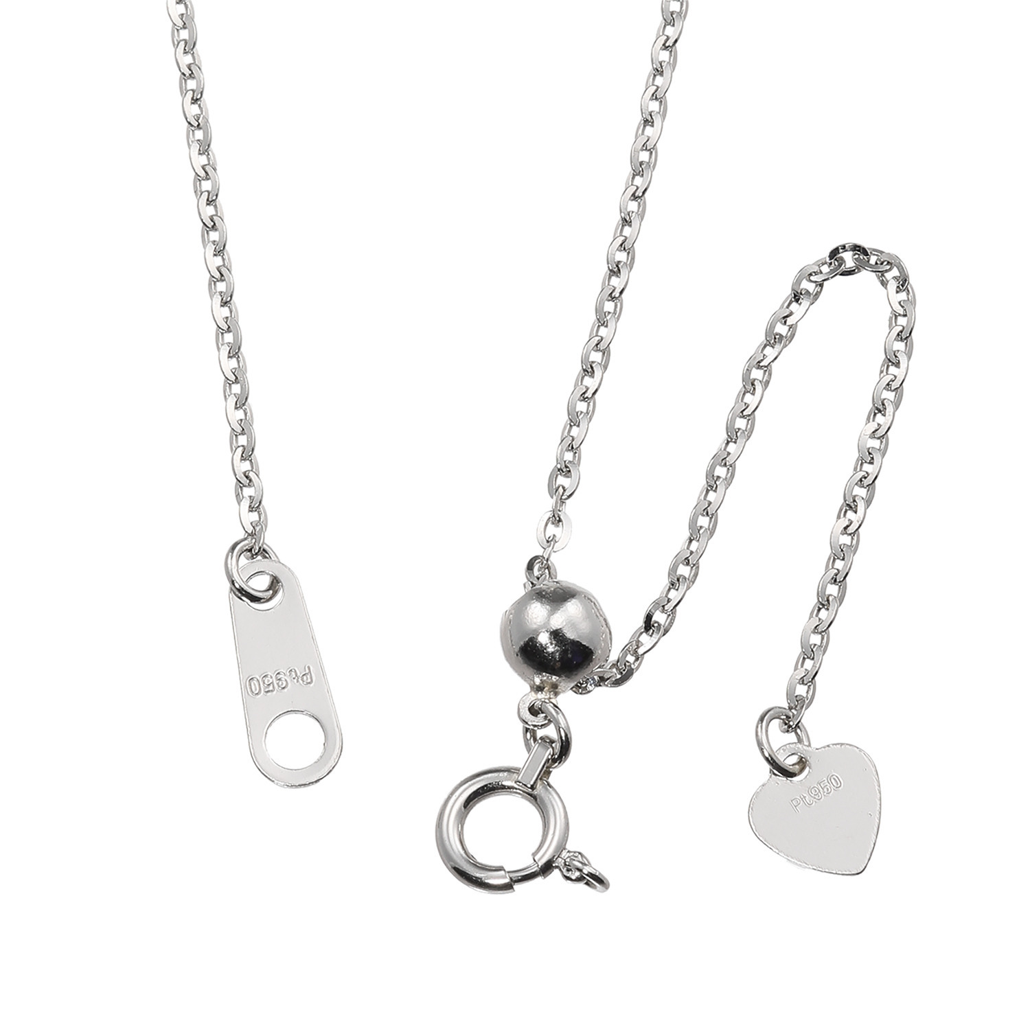 プラチナ９５０＆９００ ３０カラットＵＰ クォーツインクォーツ＆ ダイヤモンド ペンダント