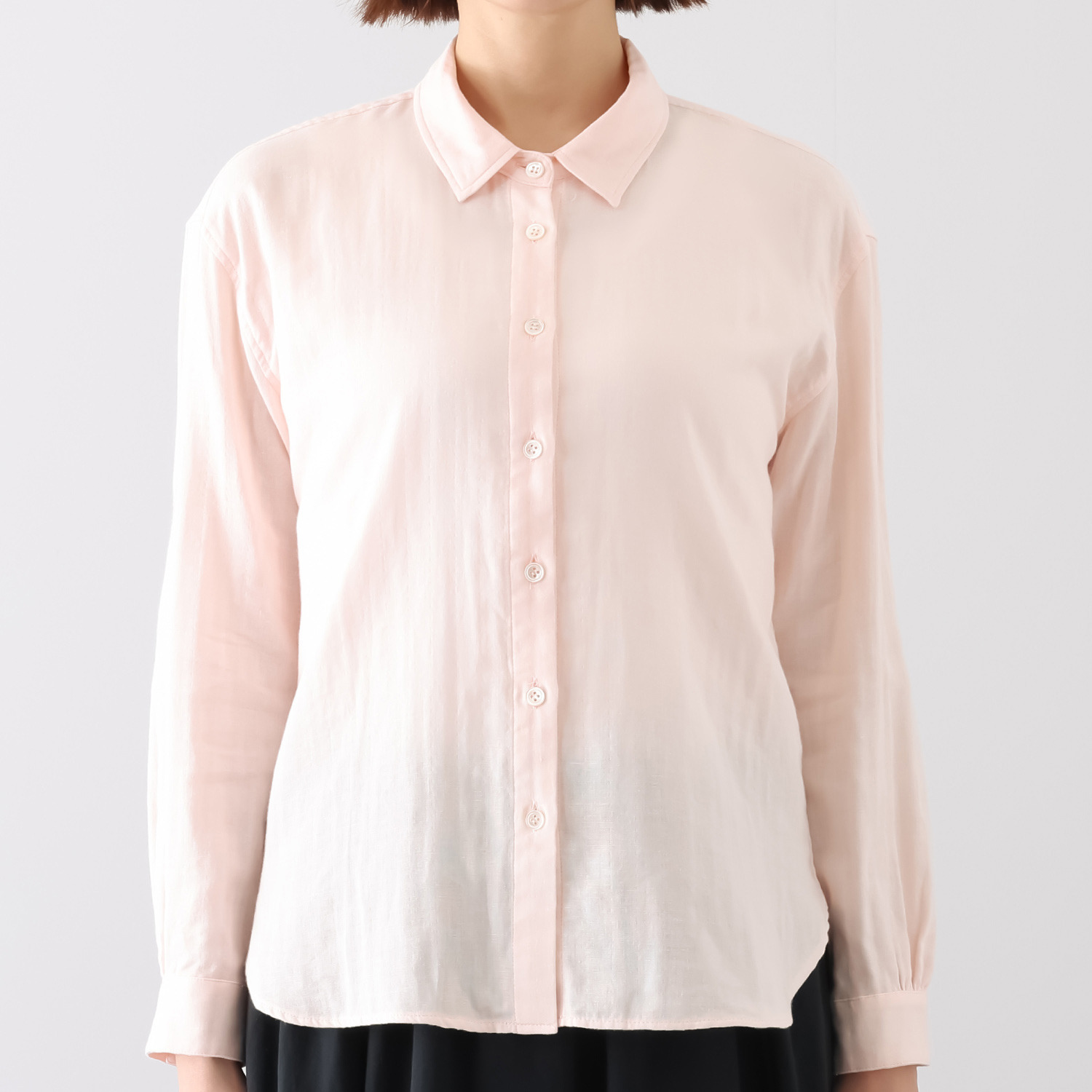 わごろも 綿１００％ 和晒ダブルガーゼ シャツ