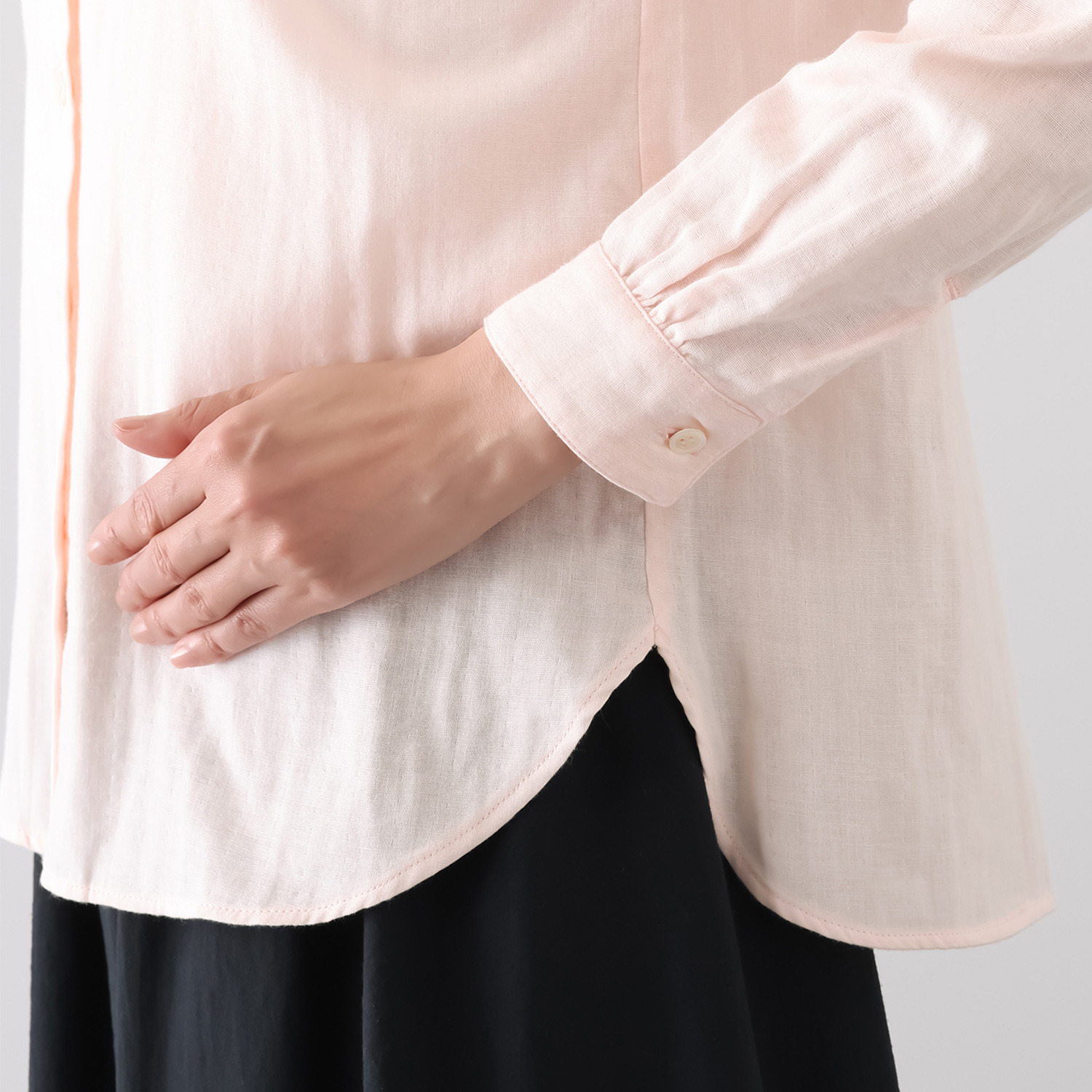 わごろも 綿１００％ 和晒ダブルガーゼ シャツ