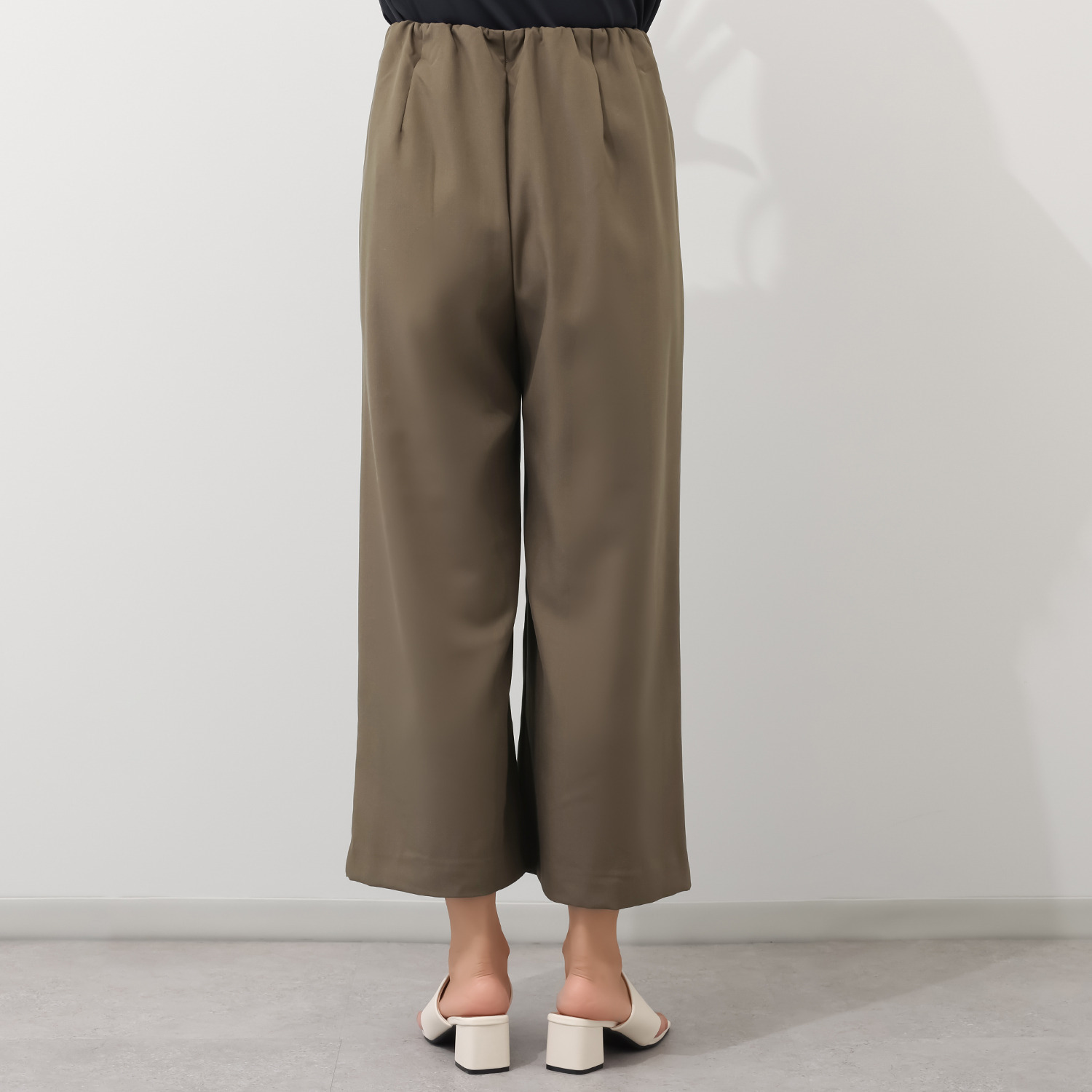 ラ・シュシュ ウエストすっきり ワイドパンツ