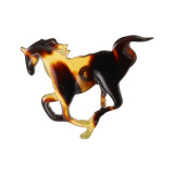 べっこう堂 本べっ甲茨布 馬モティーフ ピンブローチ