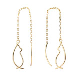 キノミノ １４Ｋ にゃんにゃんシルエット ピアス