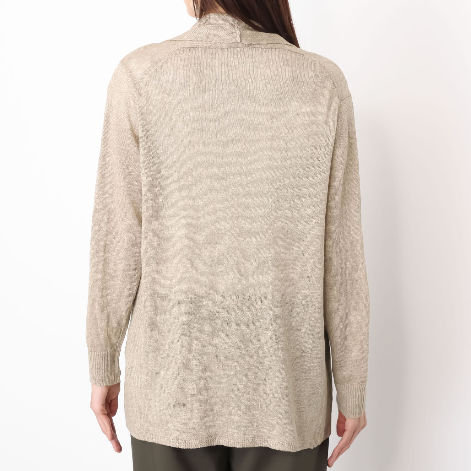 スピンブルー イタリア・ リニフィッチオ社製 蘇った奇跡のリネン トッパーカーディガン