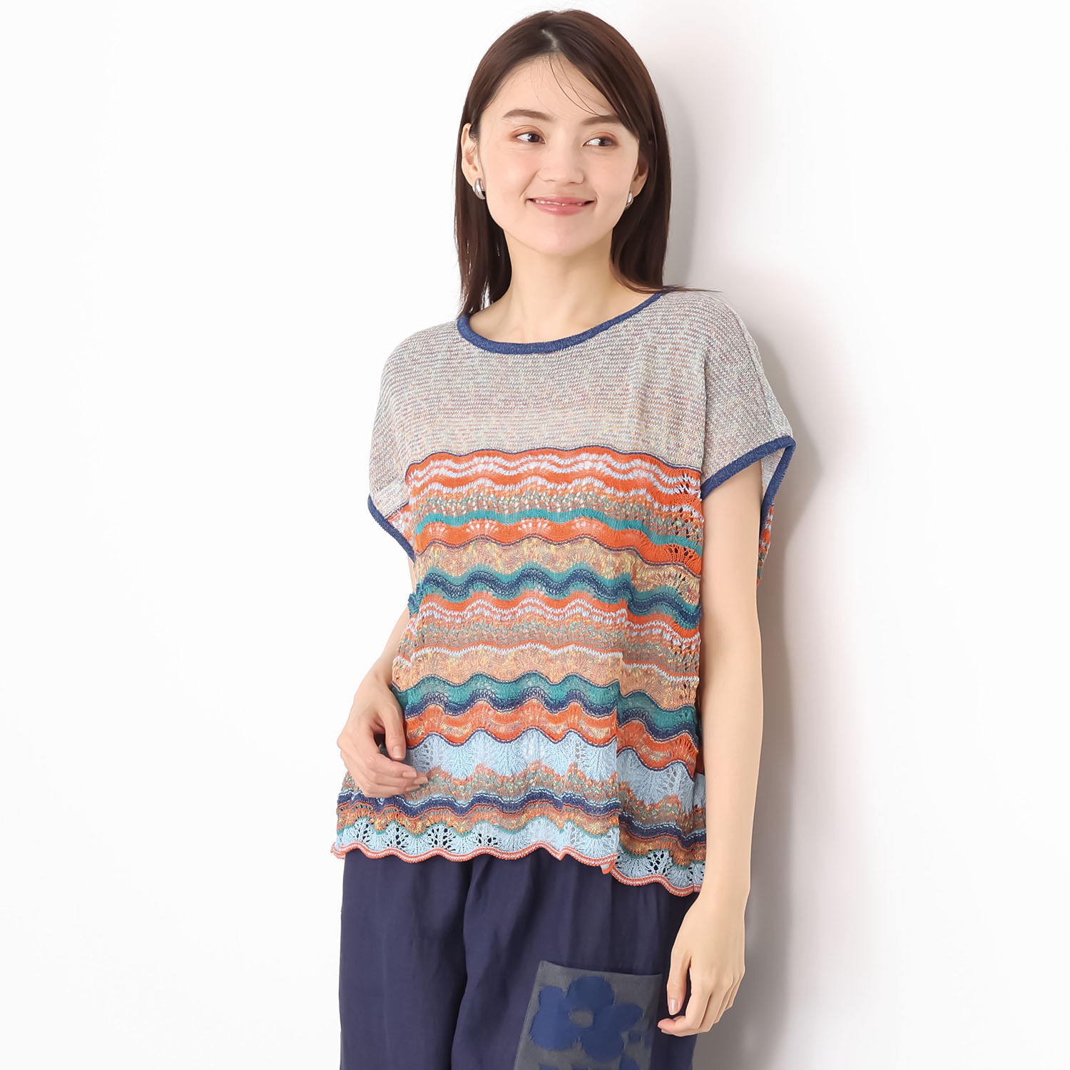 エム　アンド　キョウコ ゆったりシルエット プルオーバーベスト