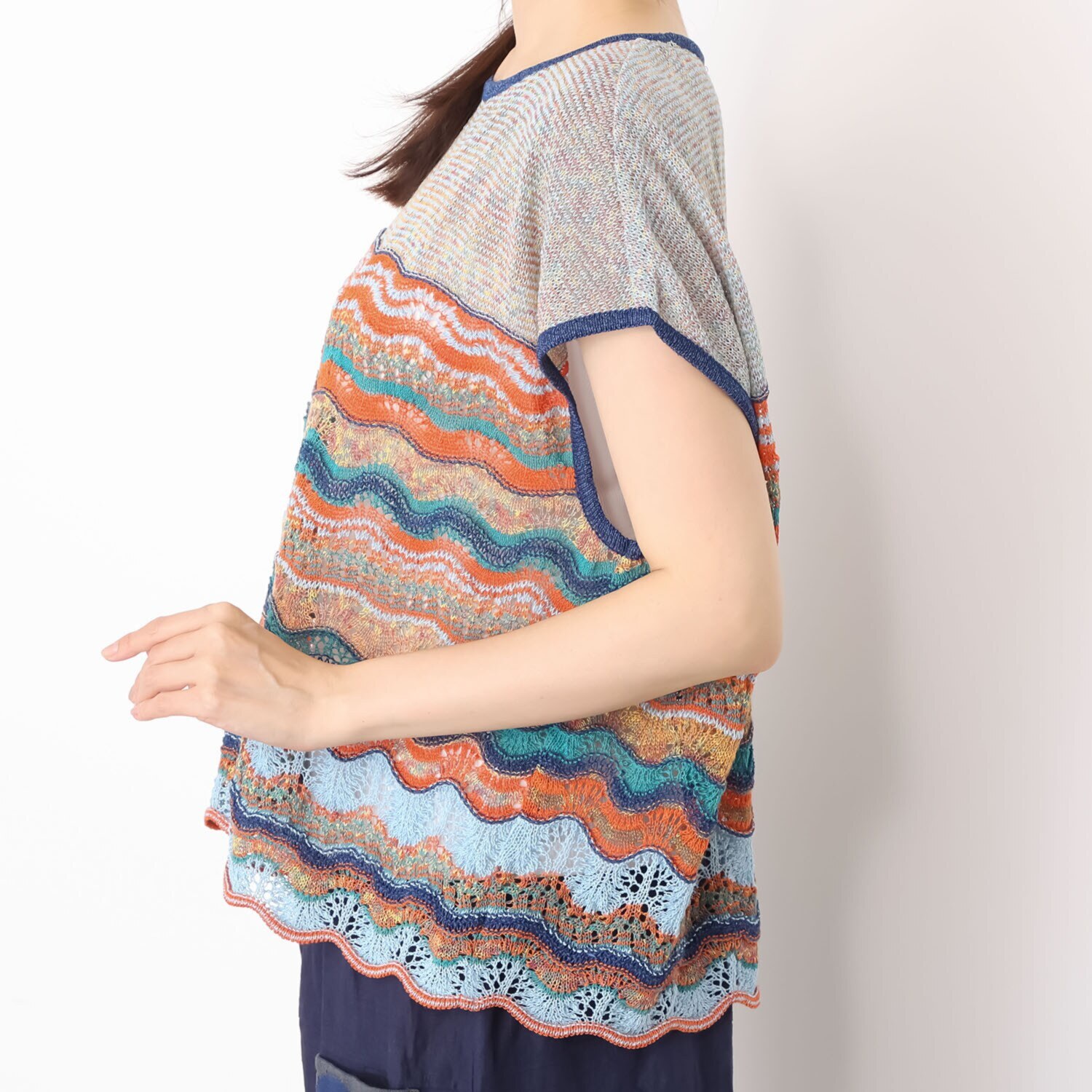 エム　アンド　キョウコ ゆったりシルエット プルオーバーベスト