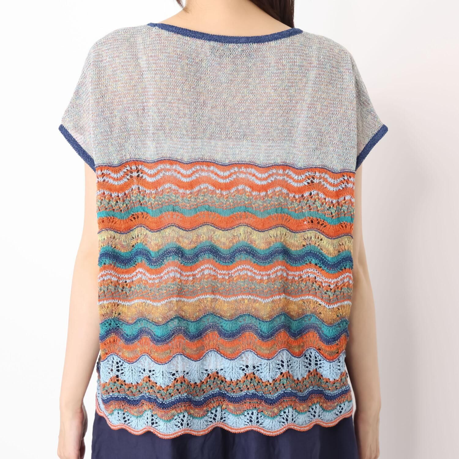 エム　アンド　キョウコ ゆったりシルエット プルオーバーベスト