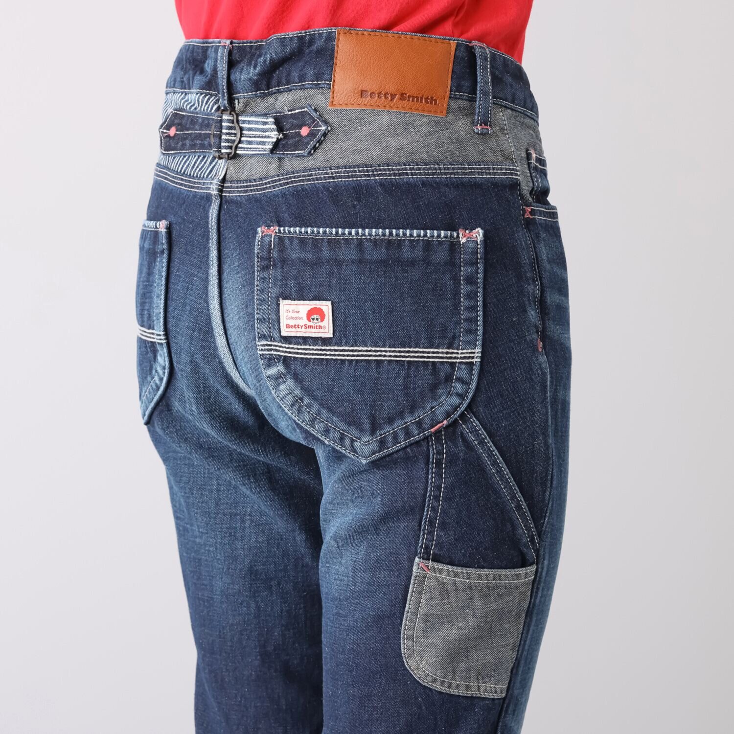 ベティスミス 綿麻デニム テーパードパンツ