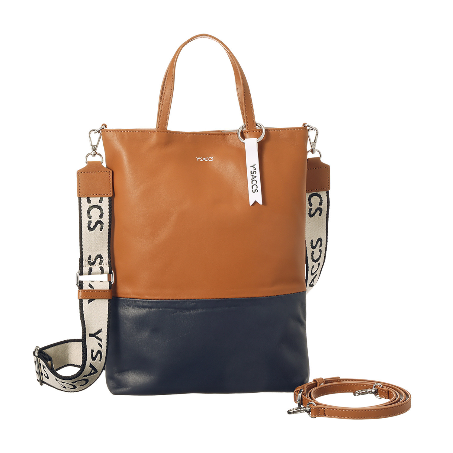 イザック ブランド誕生４０周年 プレミアムモデル シープレザー ダブルストラップ スマートトートバッグ