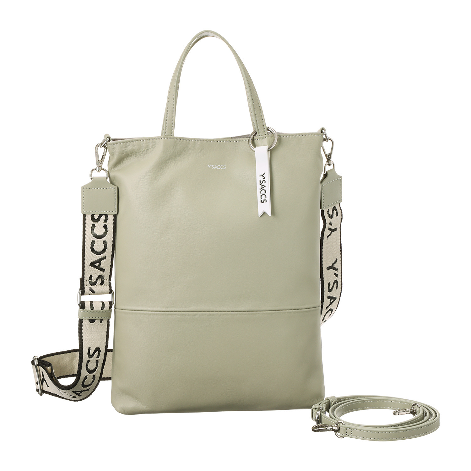 イザック ブランド誕生４０周年 プレミアムモデル シープレザー ダブルストラップ スマートトートバッグ