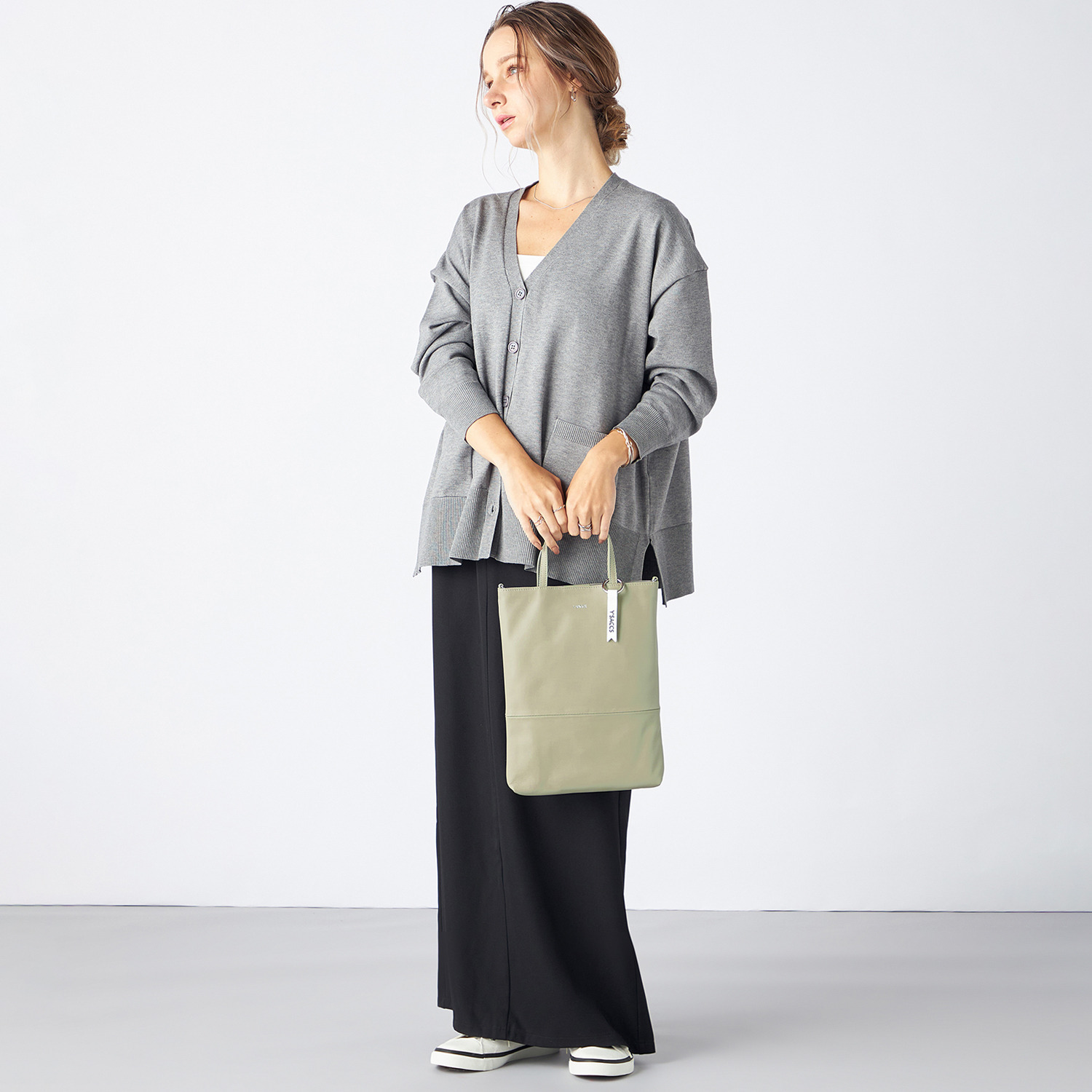 イザック ブランド誕生４０周年 プレミアムモデル シープレザー ダブルストラップ スマートトートバッグ