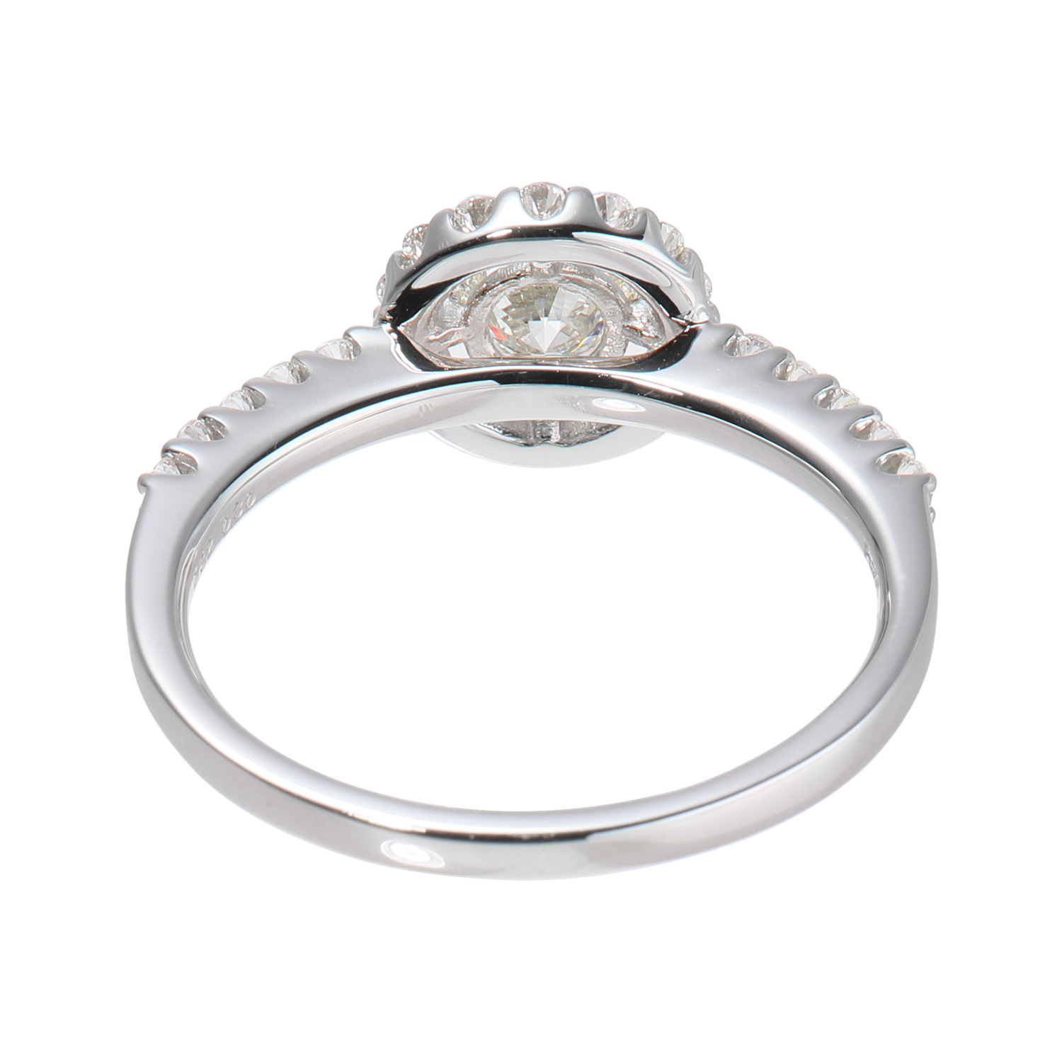 フロムアントワープ プラチナ９５０ 中石０．３カラットＵＰ トリプルエクセレント ダイヤモンド 取り巻きリング ＜ＧＩＡ鑑定書付＞