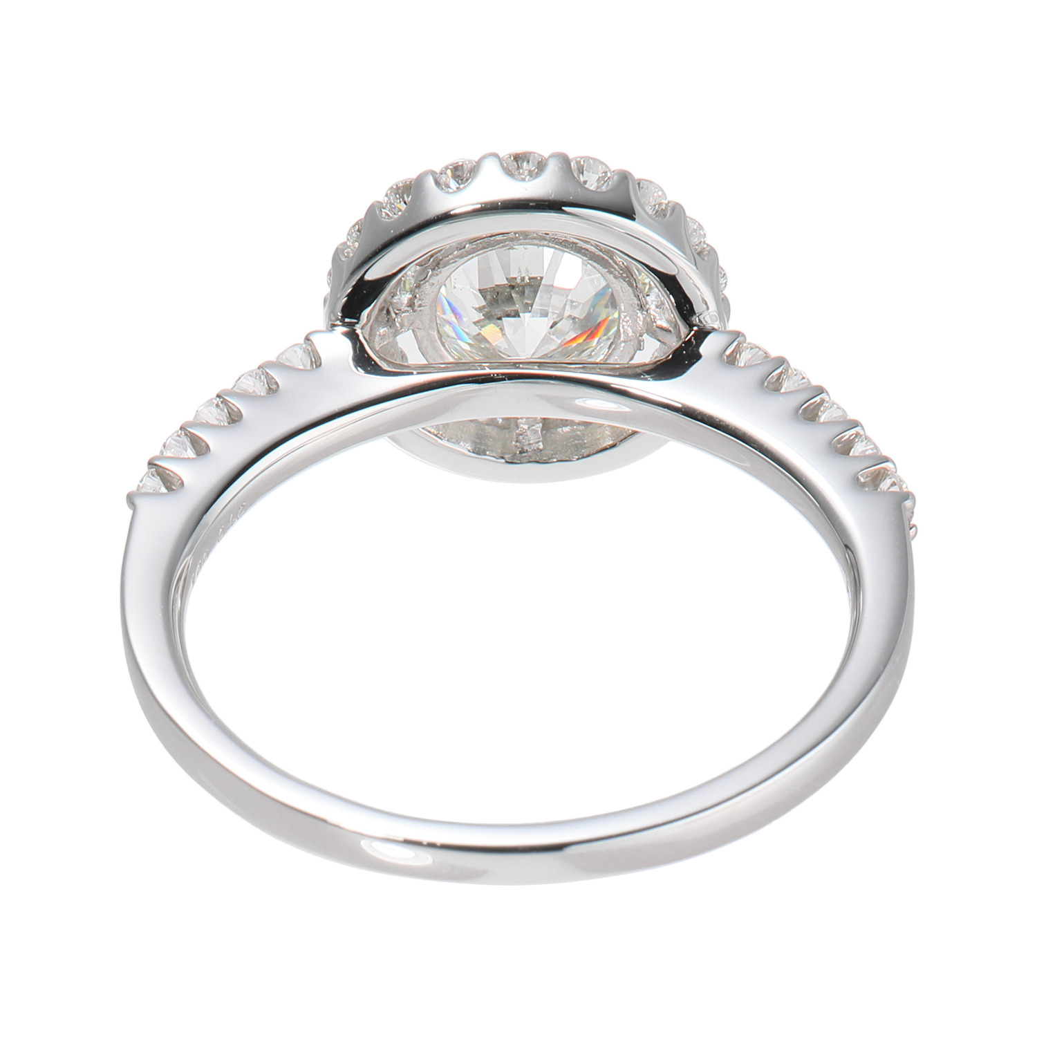 フロムアントワープ プラチナ９５０ 中石１カラットＵＰ トリプルエクセレント ダイヤモンド 取り巻きリング ＜ＧＩＡ鑑定書付＞