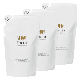 トッコ 先端美容成分ＥＧＦ配合 頭皮ケアと潤いヘアケアの オールインワン！ 新トリートメント シャンプー レフィル＜詰替え用＞ ３個セット