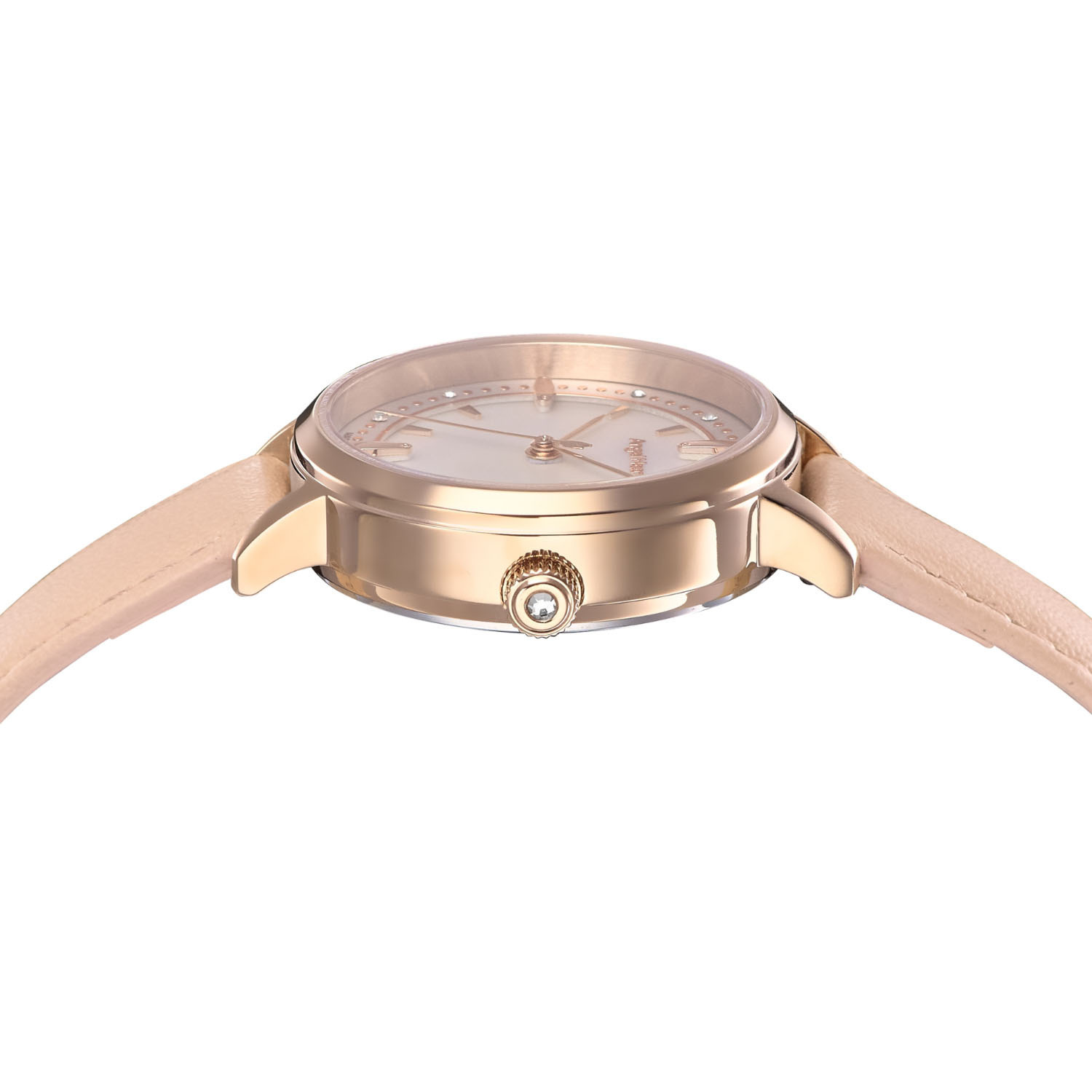 エンジェルハート サクラタイム ビジュウ ラウンドフェイス ソーラーウォッチ ＜ピンクゴールドカラー＞