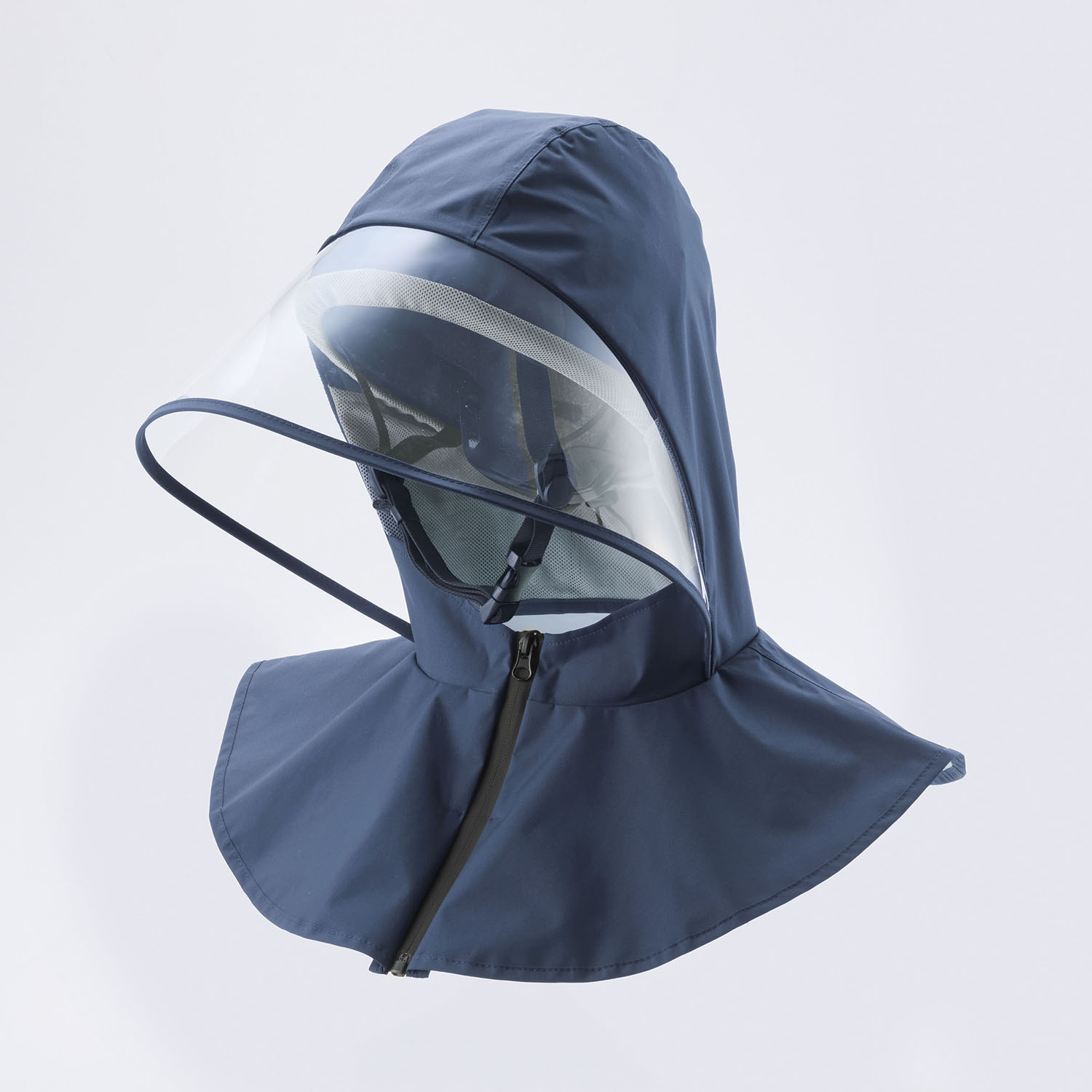 帽子を着せ替えられる オシャレな 自転車ヘルメット おしゃヘル ＜レインケープ＞